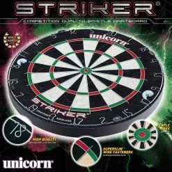 Unicorn Striker Dartboard -Harrod Sport shop it017802b 3