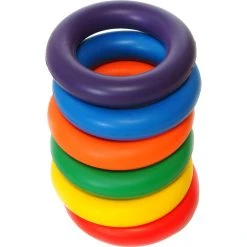 PLAYM8 Rubber Quoits 6 Pack 16cm