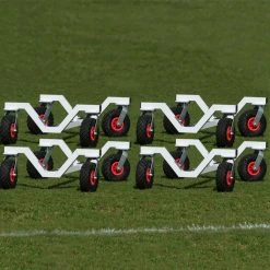 Harrod Sport 360 Football Goal Post Trolley Set Of 4