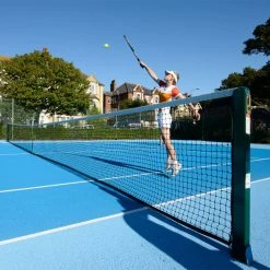 Harrod Sport 76mm Socketed Square Steel Tennis Posts