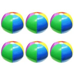 PLAYM8 Mini Beachball 6 Pack 20cm