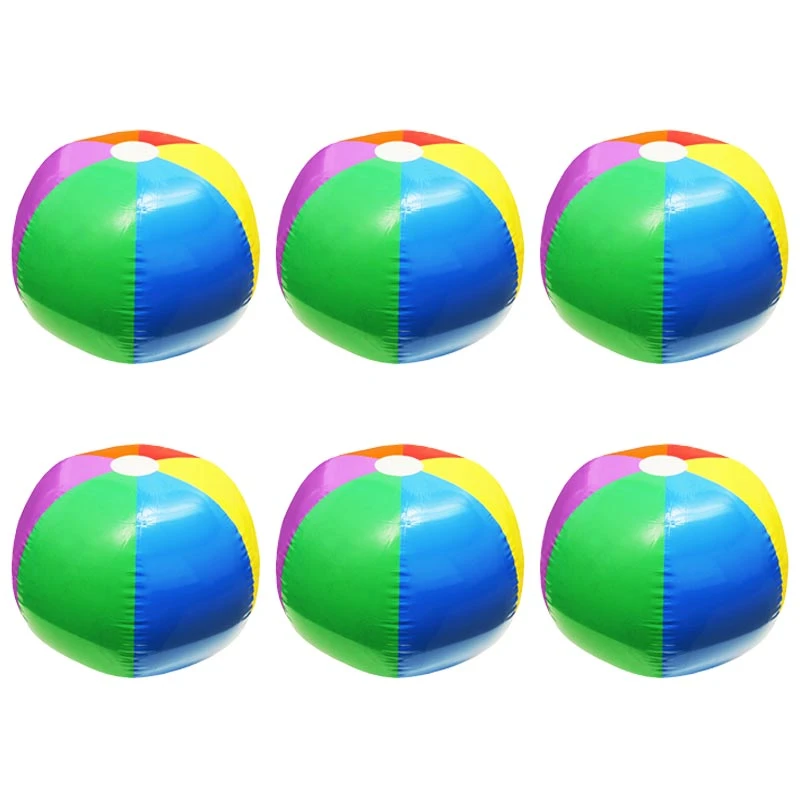 PLAYM8 Mini Beachball 6 Pack 20cm 3 PLAYM8 Mini Beachball 6 Pack 20cm