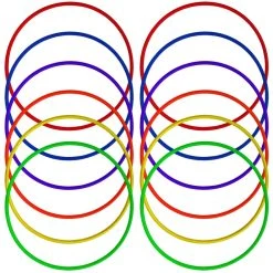 PLAYM8 Hula Hoop 12 Pack Assorted