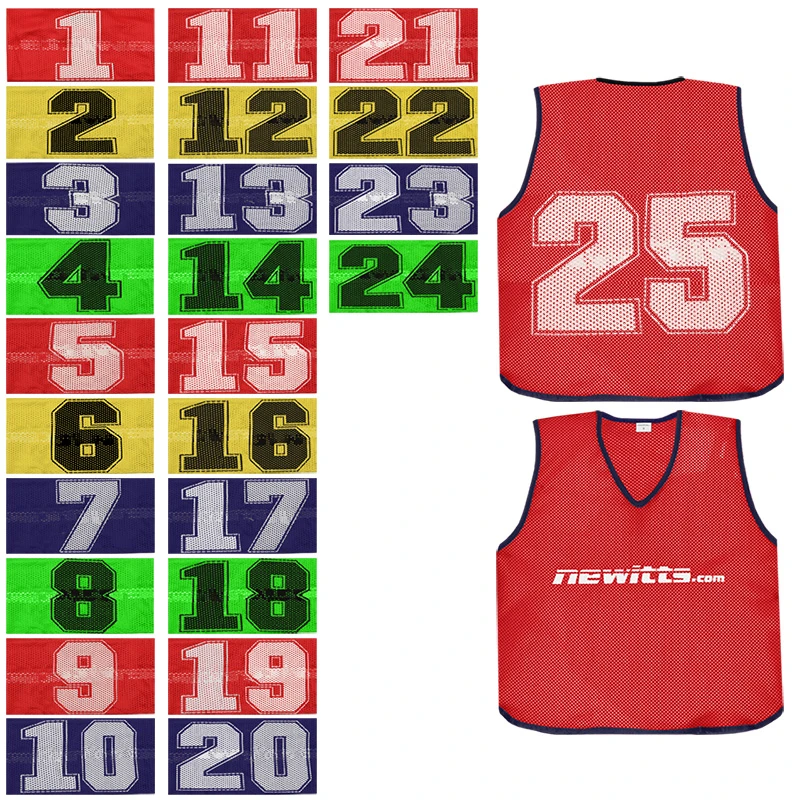 Newitts Numbered Training Bibs 3 Newitts Numbered Training Bibs