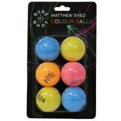 Sure Shot Matthew Syed Coloured Table Tennis Balls