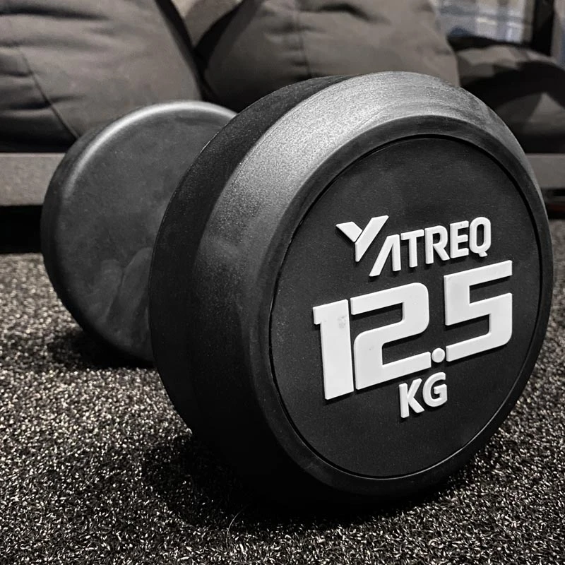 ATREQ Elite Rubber Dumbbells 4 ATREQ Elite Rubber Dumbbells - Image 2