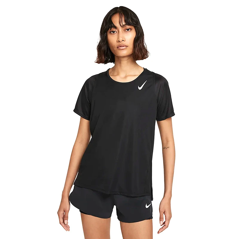 Nike Womens Race Dri-Fit Short Sleeve Top 3 Nike Womens Race Dri-Fit Short Sleeve Top