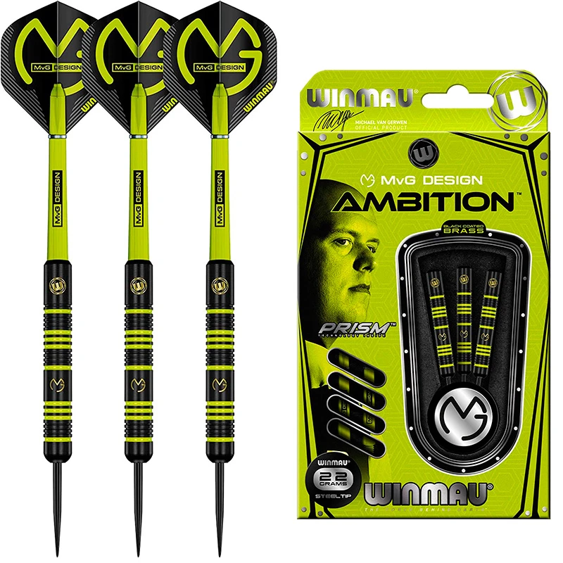 Winmau MVG Ambition Brass Coated Darts 3 Winmau MVG Ambition Brass Coated Darts
