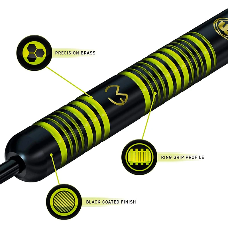 Winmau MVG Ambition Brass Coated Darts 6 Winmau MVG Ambition Brass Coated Darts - Image 4