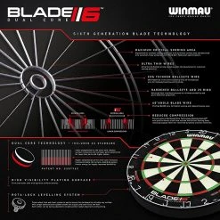 Winmau Blade 6 Dual Core Dartboard -Harrod Sport shop it102280 5