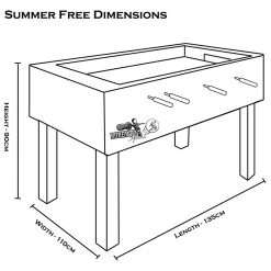 Roberto 4.5ft Summer Free Football Table -Harrod Sport shop it102354 5